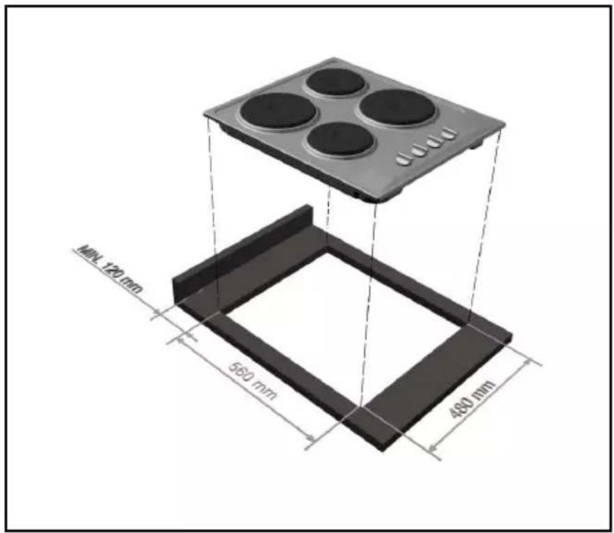 MIN. 120 mm 560 mm 480 mm