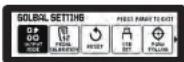 NUX Trident NME-5 - Global Setting (paramètres généraux) Global Setting (paramètres généraux) - 1