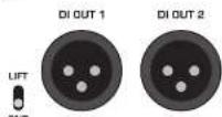 NUX Trident NME-5 - Prises DI OUT 1 et DI OUT 2 (XLR) - 1