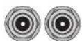 NUX Trident NME-5 - Prises OUTPUT 1 et OUTPUT 2 (jacks 6,35 mm) - 1
