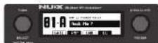 NUX Trident NME-5 - Encodeur SELECT et encodeur PARAM, écran - 1
