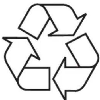 Recycling symbol composed of three chasing arrows forming a triangle (no text or labels)