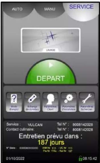 Vulcan VPP40 - MENU SERVICE - 1