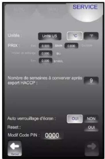 Vulcan VPP40 - PARAMETRES CLIENT - 8