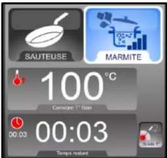 SAUTEUSE MARMITE 100°C Conscene T° twin 00:03 00:03 Tempo mutant