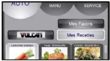 AUTO MANU SERVICE VULCAN Mes Favors Mes Recettes Léquées brûsés Veau, Blancouette Voise, Maret de c.