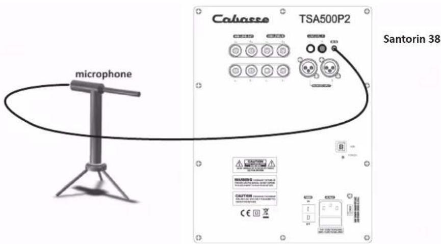 microphone Cobasse TSA500P2 Santorin 38 CAUTION CAUTION CAUTION CE