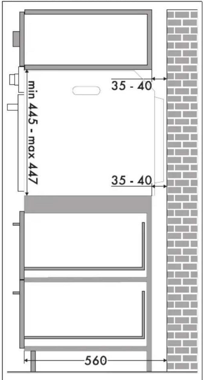 SMEG SO4606WAPNR - Position du câble d'alimentation - 9