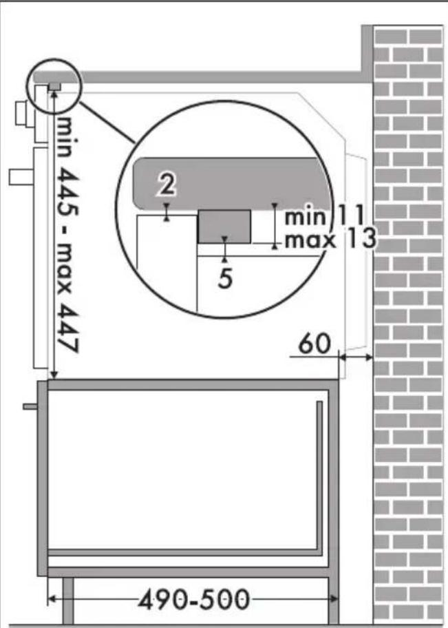 SMEG SO4606WAPNR - Position du câble d'alimentation - 15