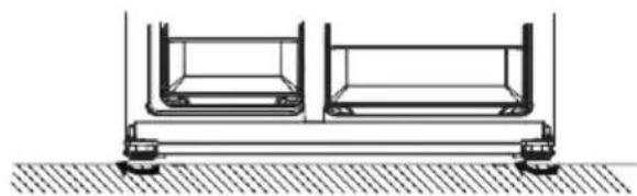 SCHNEIDER SCMDC522HNFX - Den Kühlschrank nivellieren und verankern - 2