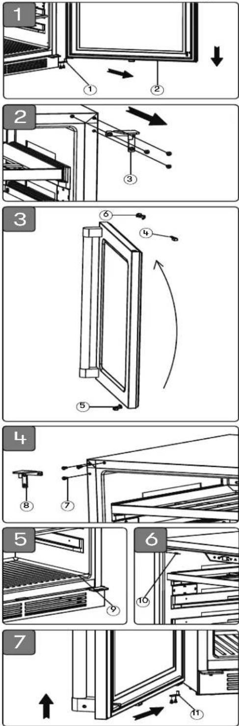 Zephyr Presrv PRPB24C01BG - Reversing the Door Swing of Your Appliance - 1