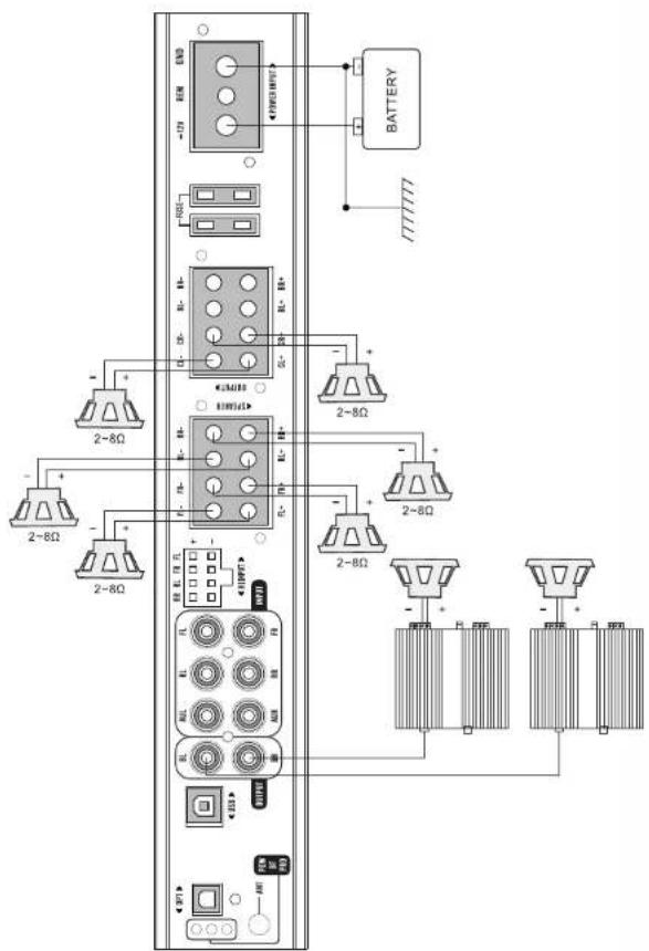 BLAUPUNKT BPA-HX80DSP - Dysfonctionnement : pas de son du subwoofer - 13