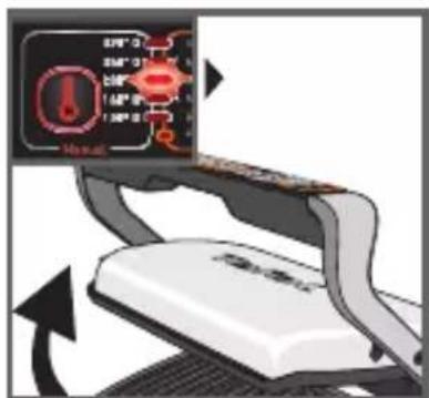 TEFAL OptiGrill GC7018 - 3b - Confeção MANUAL com modo manual - 3