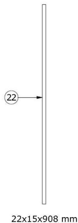 22 22x15x908 mm