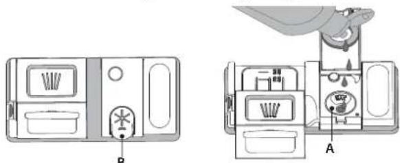 HOTPOINT HSIO 3T235 WCE - REMPLIR LE DISTRIBUTEUR DE LIQUIDE DE RINCAPE - 1