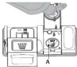 HOTPOINT HSIO 3T235 WCE - FILLING THE RINSE AID DISPENSER - 2