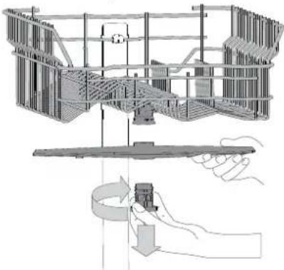 HOTPOINT HSIO 3T235 WCE - NETTOYER LES BRAS D'ASPERSION - 1
