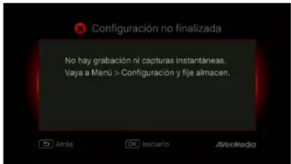 AVERMEDIA Live Gamer 4K GC573 - No se ha detectado ninguna unidad de disco duro - 1
