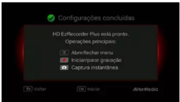 AVERMEDIA Live Gamer 4K GC573 - Finalizando a configuração - 1