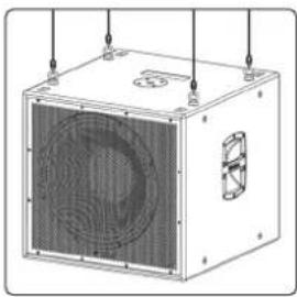 PRESONUS Sub18 - Accrochage d'un caisson de graves CDL Sub18 - 1