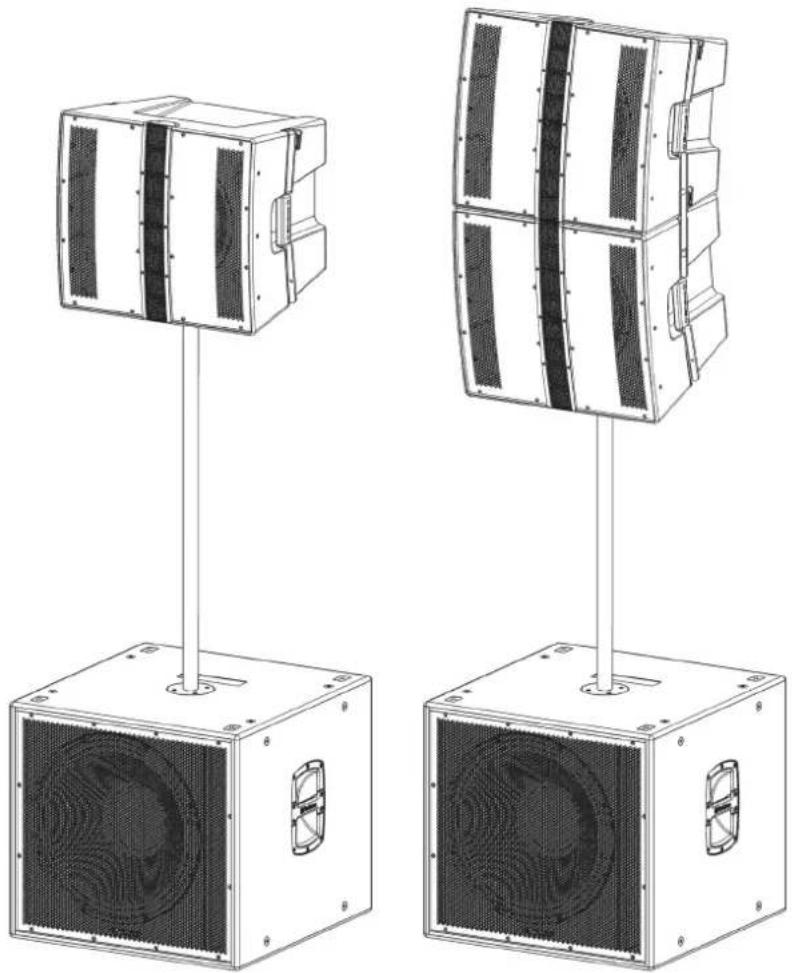 PRESONUS Sub18 - Instructions de montage sur mât - 1