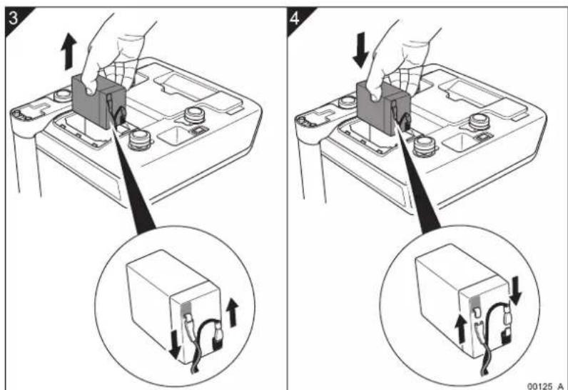AVERY BERKEL FX120 - Changing the battery - 2