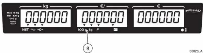 AVERY BERKEL FX120 - Belangrijkste onderdelen, toetsenbord en display - 4
