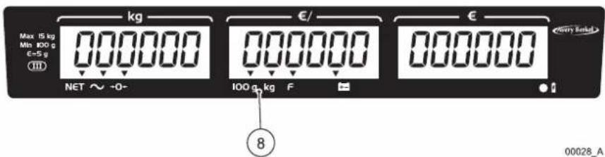 AVERY BERKEL FX110 - Main parts, keyboard and display - 3
