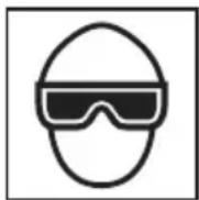 HITACHI NR1890DR - LES OPÉRATEURS ET LES AUTRES PERSONNES DANS L'AIRE DE TRAVAIL DOIVENT PORTER DES LUNETTES DE PROTECTION AVEC VISIÈRES LATÉRALES. - 1