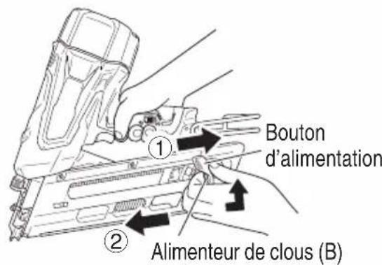 HITACHI NR1890DR - Retirer les clous : - 1