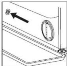 HOTPOINT BI WMHG 81485 EU - Curătarea filtrului de apă/scurgerea apei reziduale - 1