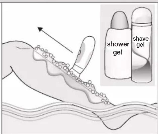 shower gel shave gel