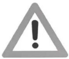 Warning symbol image with exclamation mark inside a triangle