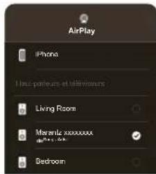 MARANTZ CD 50n - Appuyez sur l'icone AirPlay pour selectionner cet apparéil. - 1