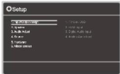 ONKYO TX-SR3100 - Menu configuration - 1