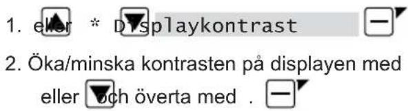 SOLO Robolinho 822 W - Ställa in displaykontrast - 1