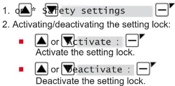 SOLO Robolinho 1423 W - Setting lock - 1