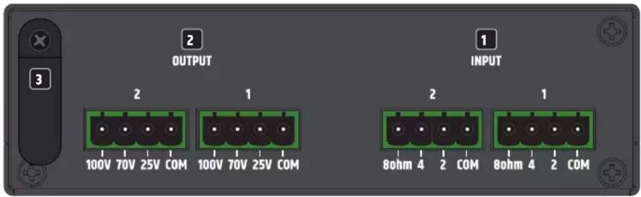 LD Systems TR 206 - ANSCHLÜSSE, BEDIEN- UND ANZEIGEELEMENTE - 1