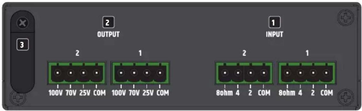 LD Systems TR 206 - CONNESSIONI, ELEMENTI DI COMANDO E DI VISUALIZZAZIONE - 1