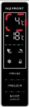 VEDETTE VFC320DW - Recommandation de réglage de la température - 1