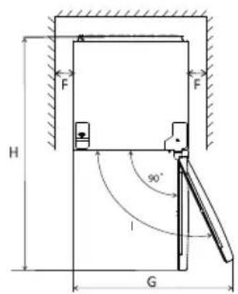 VEDETTE VFC320DW - Space Requirement - 2