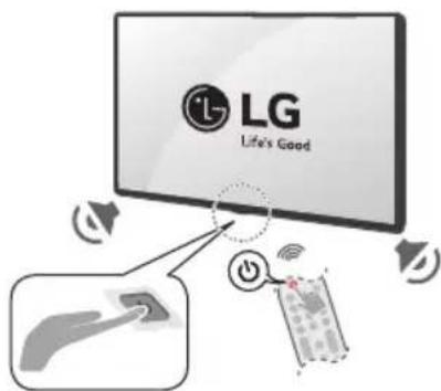 LG 55QNED80URA - Mise sous tension du téléviseur - 1