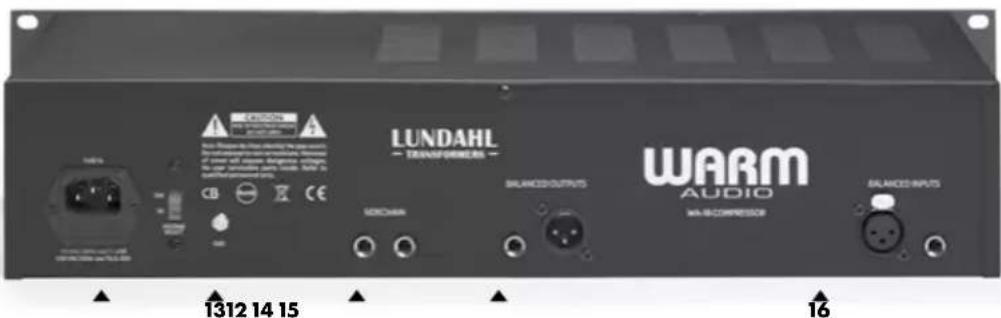 Warm Audio WA-1B - GUÍA DE PANEL FRONTAL Y TRASERO - 2