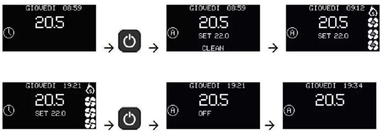 EDILKAMIN VYDA2 AIR TIGHT - Se è attiva la programmazione oraria: - 2