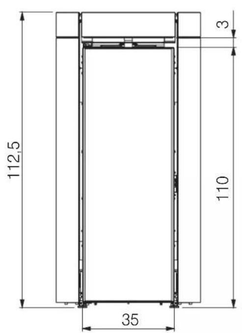 EDILKAMIN RADA Air Tight C - RADA AIR TIGHT C · DIMENSIONS (cm) - 1