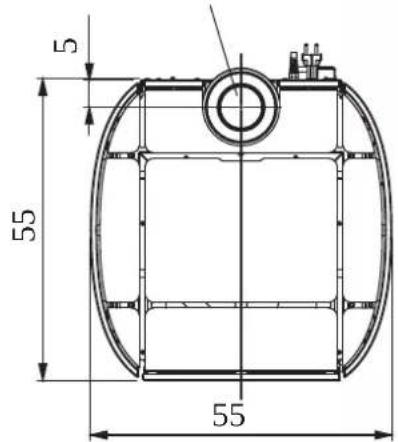 EDILKAMIN RADA Air Tight C - RADA AIR TIGHT C - DIMENSIONI (cm) - 3