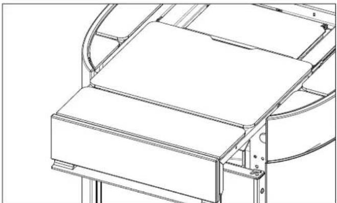 EDILKAMIN RADA Air Tight C - Aprire il coperchio scorrevole e montare la piastrella frontale utilizzando le viti e rondelle in dotazione. - 1