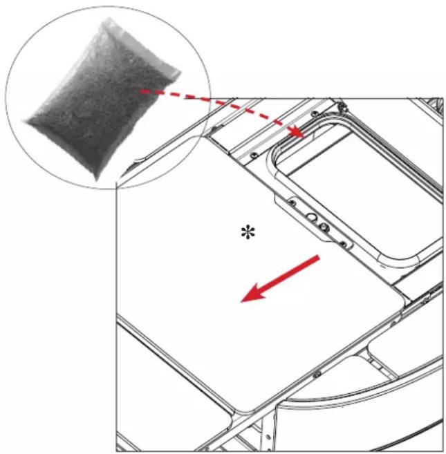EDILKAMIN RADA Air Tight C - CHARGEMENT DES GRANULÉS DANS LE RÉSERVOIR - 1