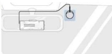 Thinkware F70 Pro - Installation du récepteur GPS externe (en option) - 2