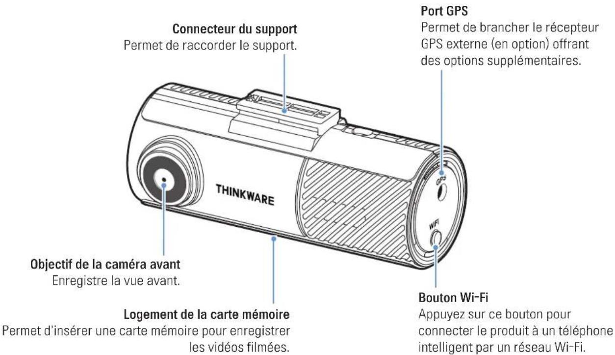 Thinkware F70 Pro - Caméra avant (appareil principal) – vue avant - 1
